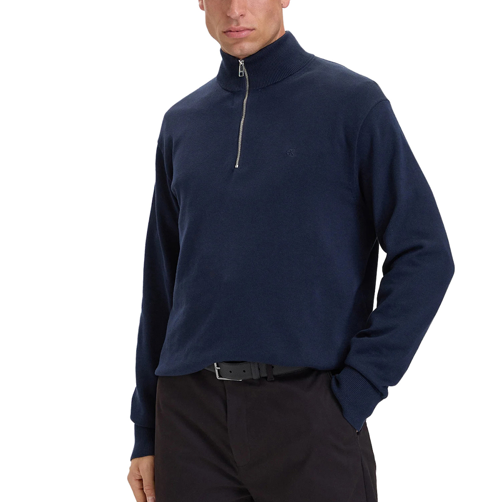 CALVIN KLEIN LS SUPIMA QTR ZIP SWEATER - 14 LV040BM356 1