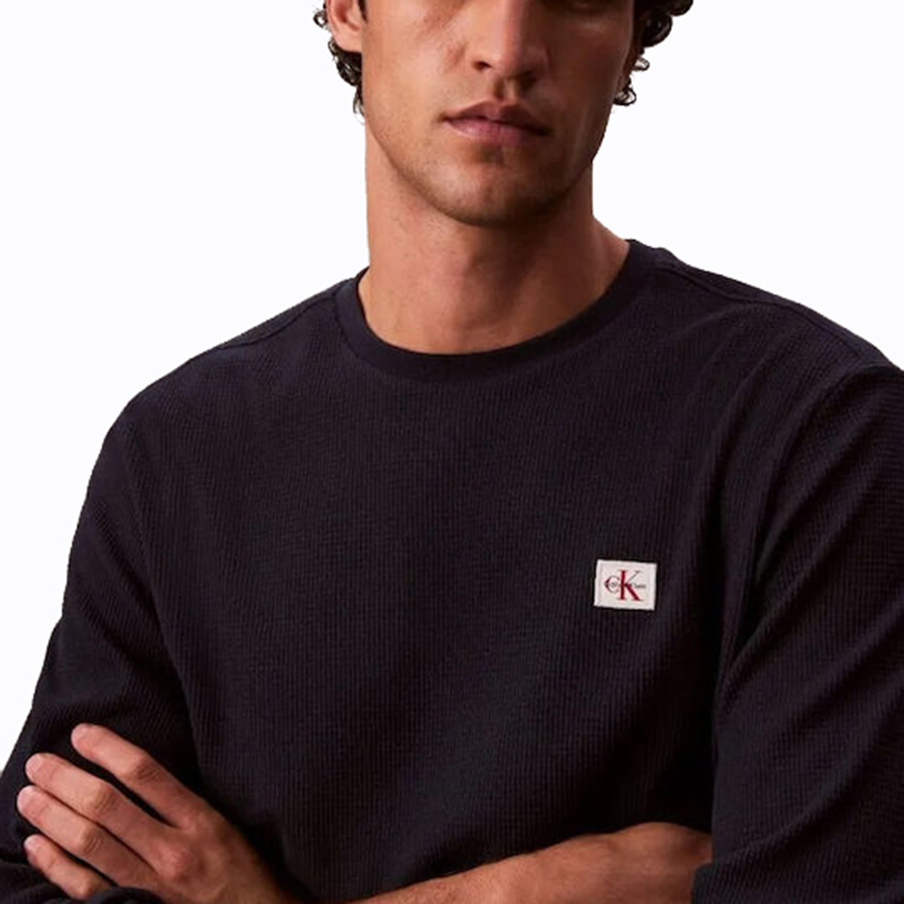 CALVIN KLEIN LS WAFFLE BADGE CREWNK TEE LV040EM217 3