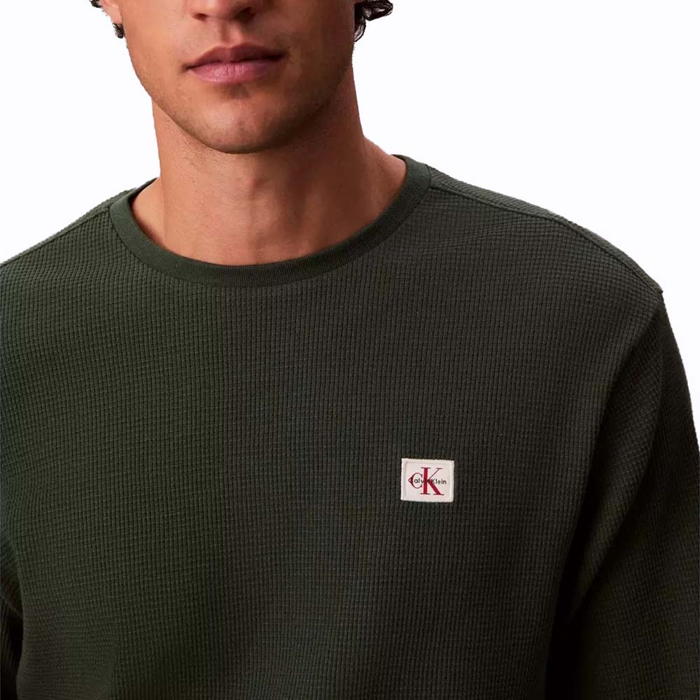 CALVIN KLEIN LS WAFFLE BADGE CREWNK TEE LV040EM217 3