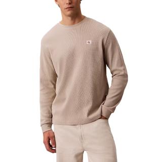 CALVIN KLEIN LS WAFFLE BADGE CREWNK TEE LV040EM217