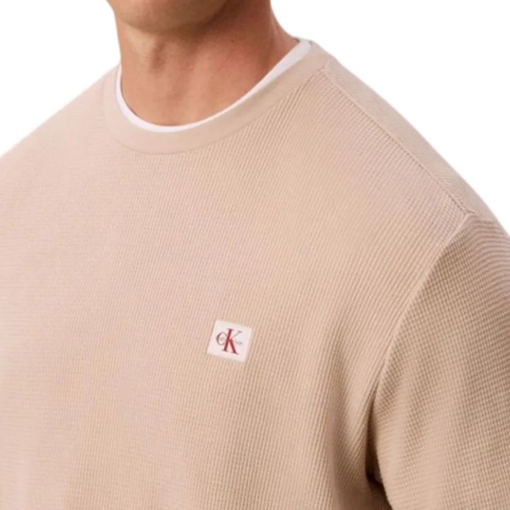 CALVIN KLEIN LS WAFFLE BADGE CREWNK TEE LV040EM217 3