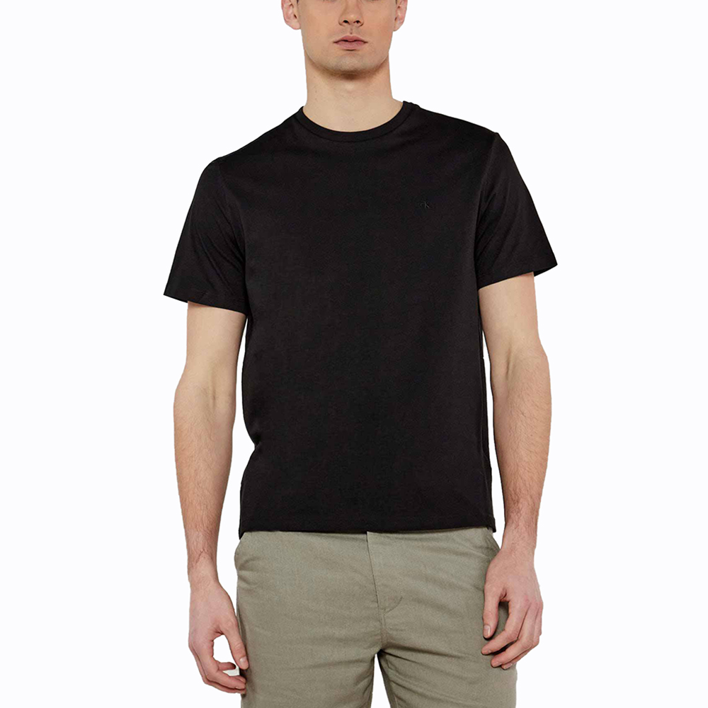 CALVIN KLEIN SS SMOOTH CTTN SOLID CREWNK TE LV040HM265