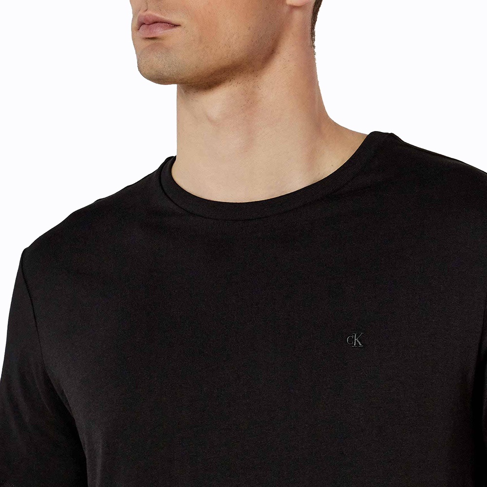 CALVIN KLEIN SS SMOOTH CTTN SOLID CREWNK TE LV040HM265 3