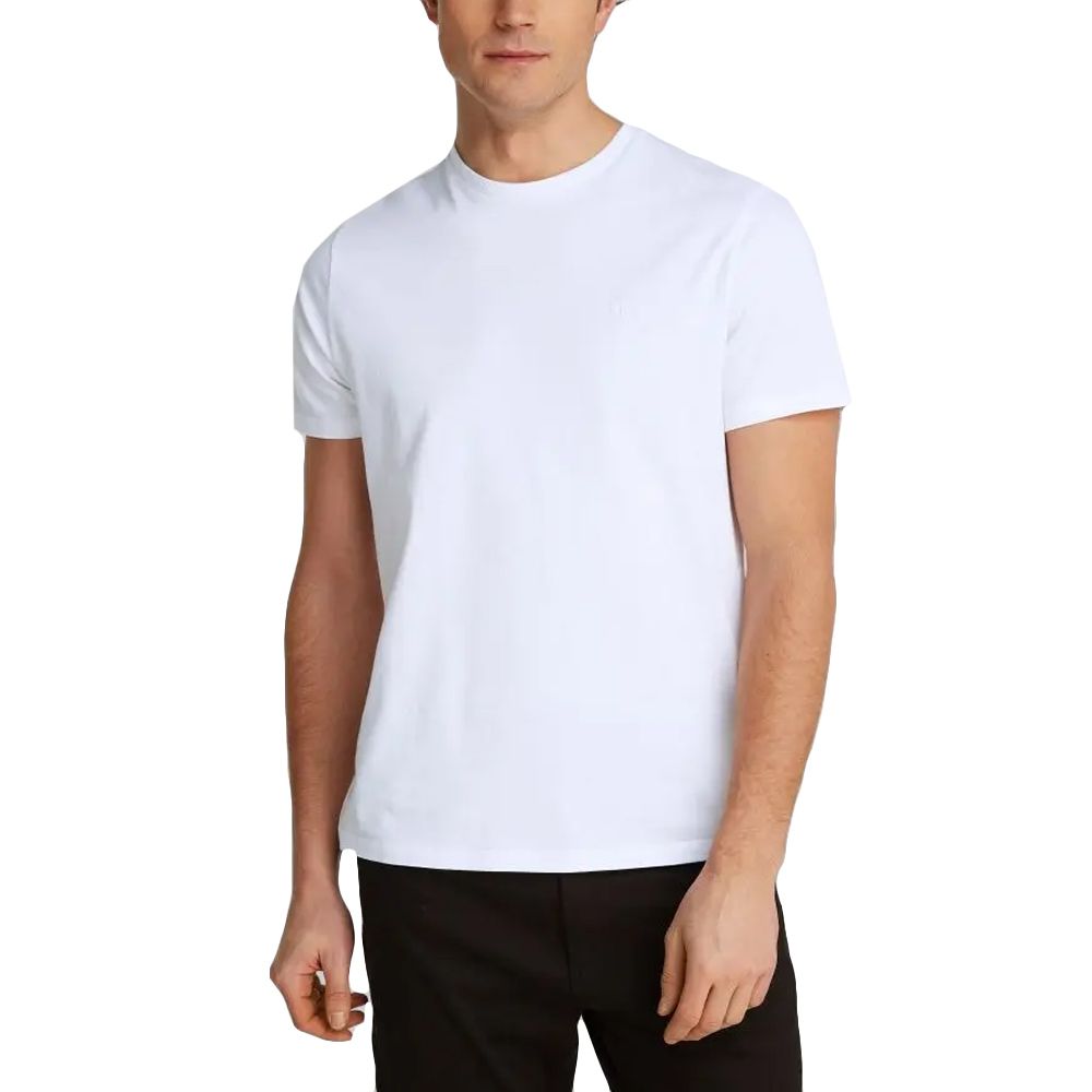 CALVIN KLEIN SS SMOOTH CTTN SOLID CREWNK TE LV040HM265 1