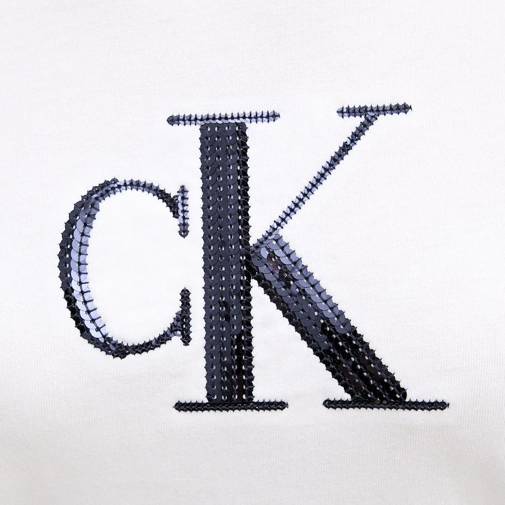 CALVIN KLEIN SS SEQUIN CK GRAPHIC TEE LV044E215G 3