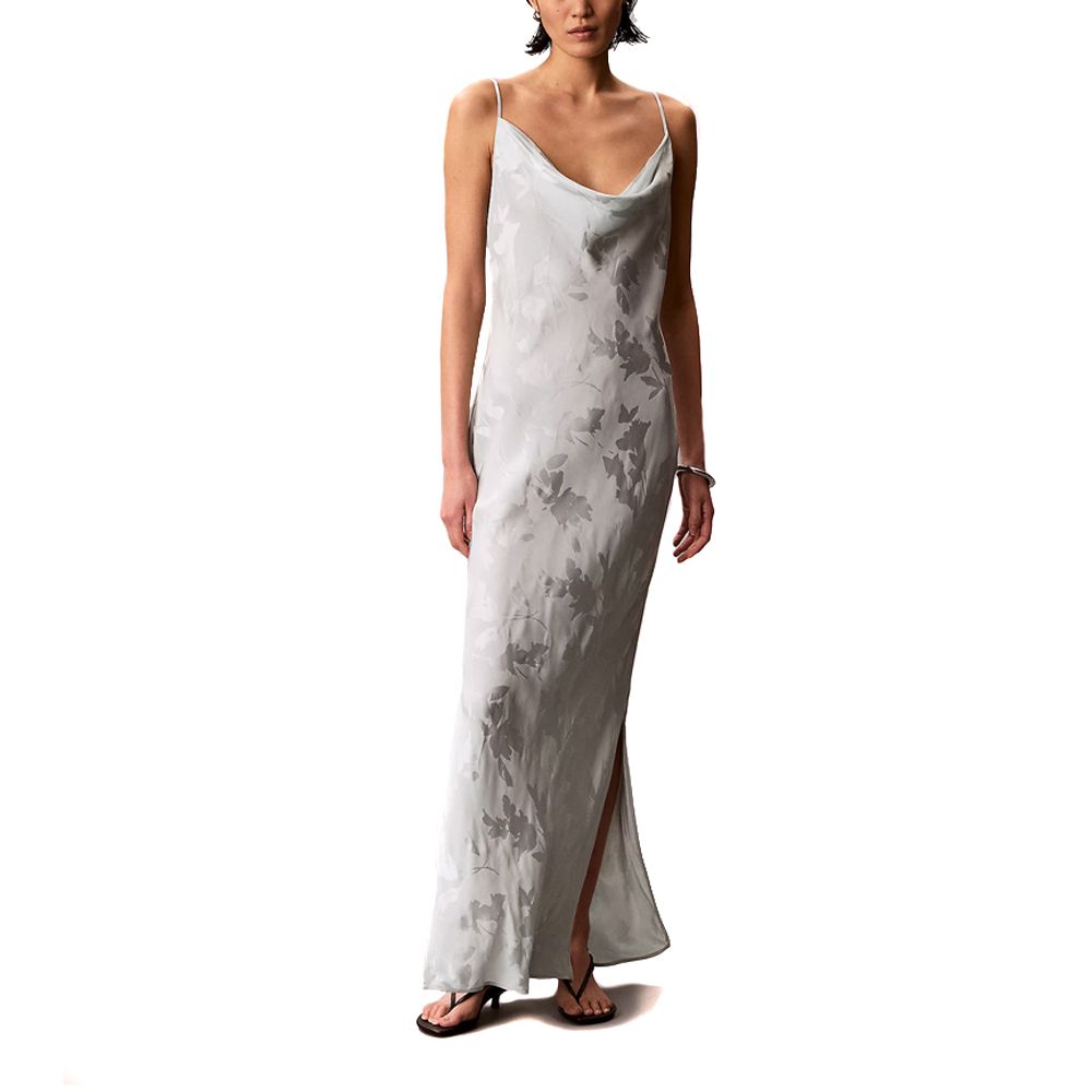 CALVIN KLEIN VISCOSE JACQUARD MAXI SLIP DRE LV044F011G 1