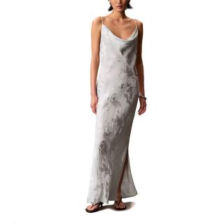 CALVIN KLEIN VISCOSE JACQUARD MAXI SLIP DRE LV044F011G