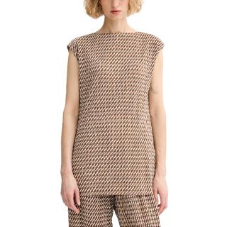 CALVIN KLEIN SS PLISSE BOAT NK TUNIC-PRINT LV044F255G