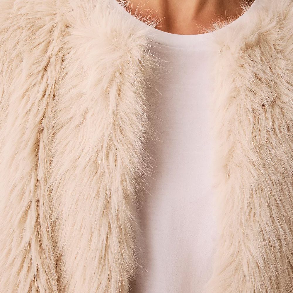CALVIN KLEIN FAUX FUR MID LENGTH COAT LV044H524G 3