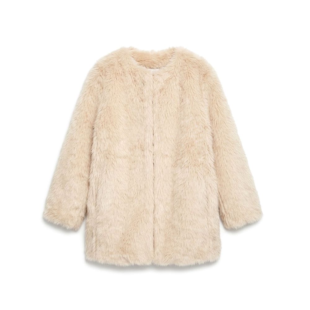 CALVIN KLEIN FAUX FUR MID LENGTH COAT LV044H524G 5