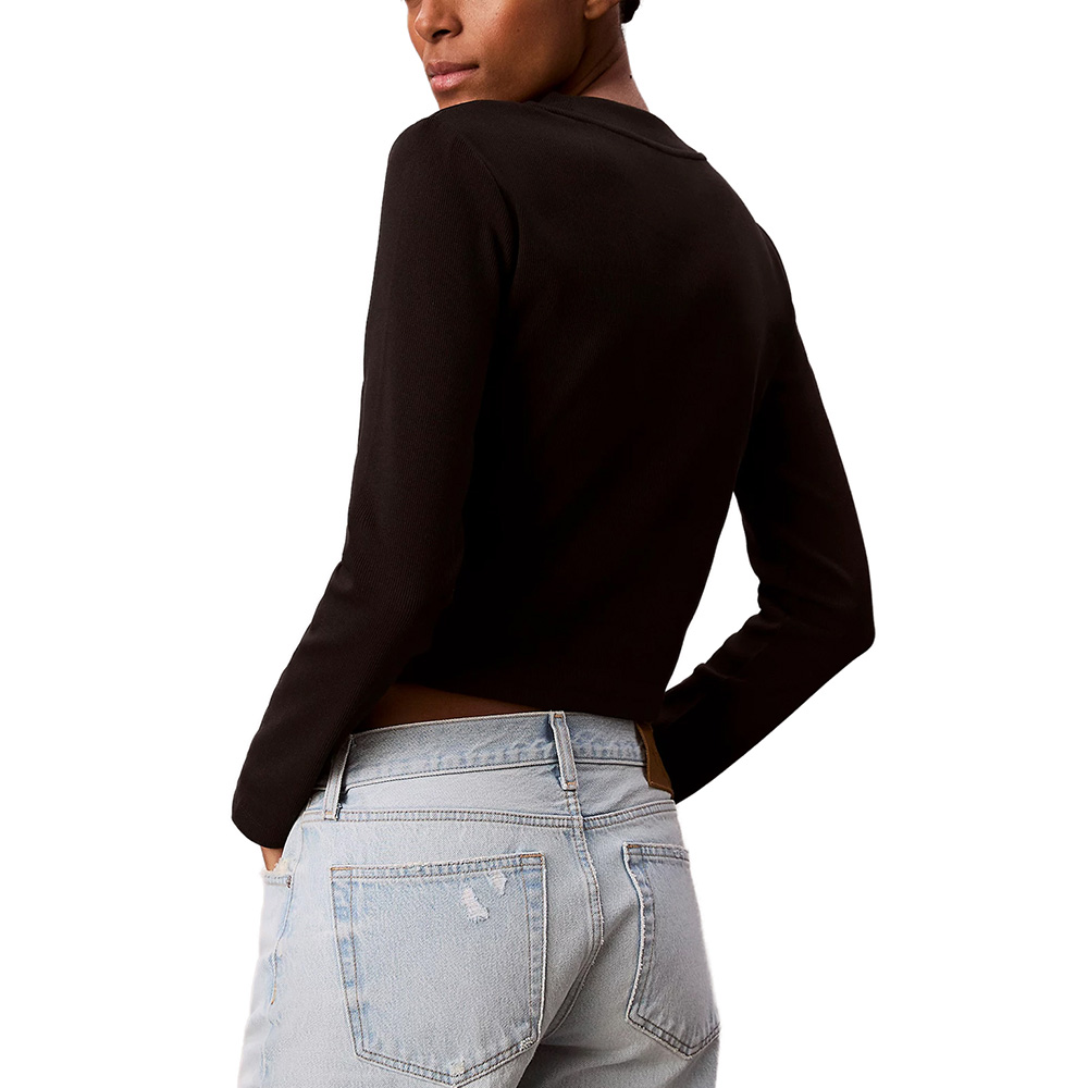 CALVIN KLEIN A- LS MONOGRAM BABY TEE LV047A803G 2