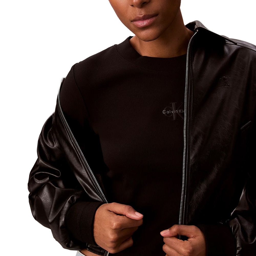 CALVIN KLEIN A- LS MONOGRAM BABY TEE LV047A803G 3