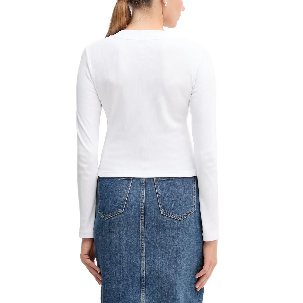 CALVIN KLEIN A- LS MONOGRAM BABY TEE LV047A803G 2