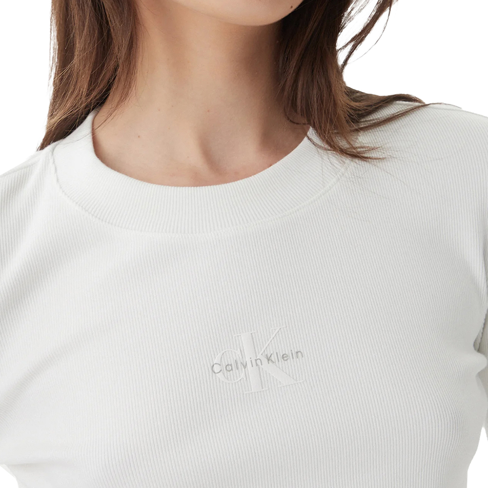 CALVIN KLEIN A- LS MONOGRAM BABY TEE LV047A803G 3