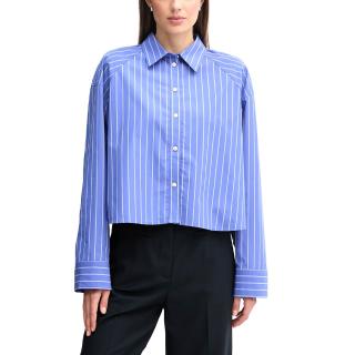 CALVIN KLEIN YD STRIPE BOXY CROPPED SHIRT LV047C118G