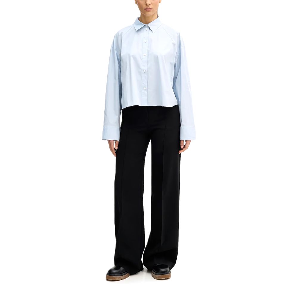 CALVIN KLEIN SOLID BOXY CROPPED SHIRT LV047C141G 3