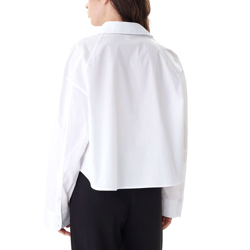 CALVIN KLEIN SOLID BOXY CROPPED SHIRT LV047C141G 2