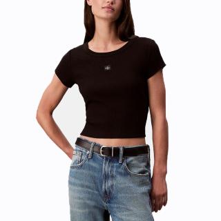 CALVIN KLEIN A- WOVEN LABEL 2X2 RIB BABY TE LV047C200G
