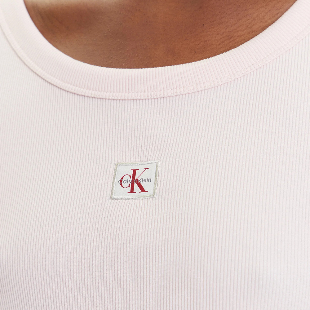 CALVIN KLEIN A- WOVEN LABEL 2X2 RIB BABY TE LV047C200G 3