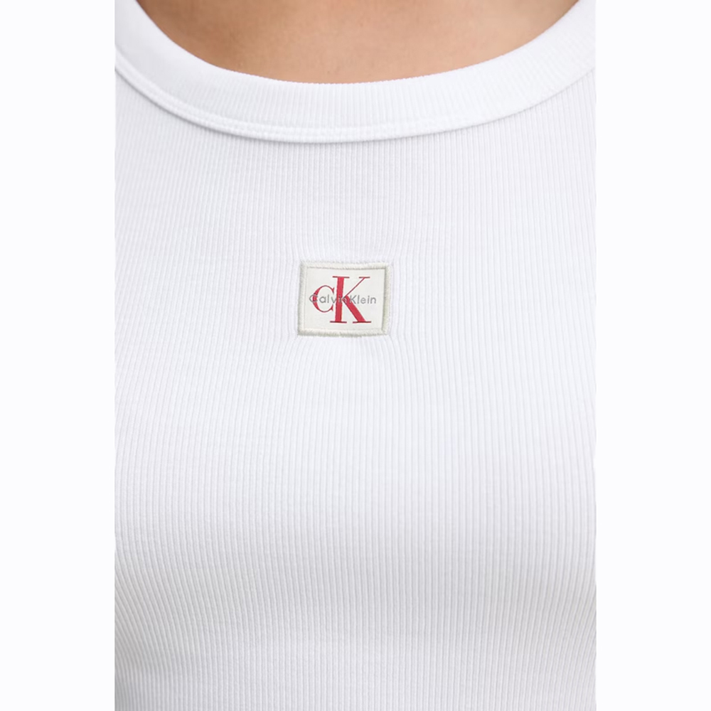 CALVIN KLEIN A- WOVEN LABEL 2X2 RIB BABY TE LV047C200G 3