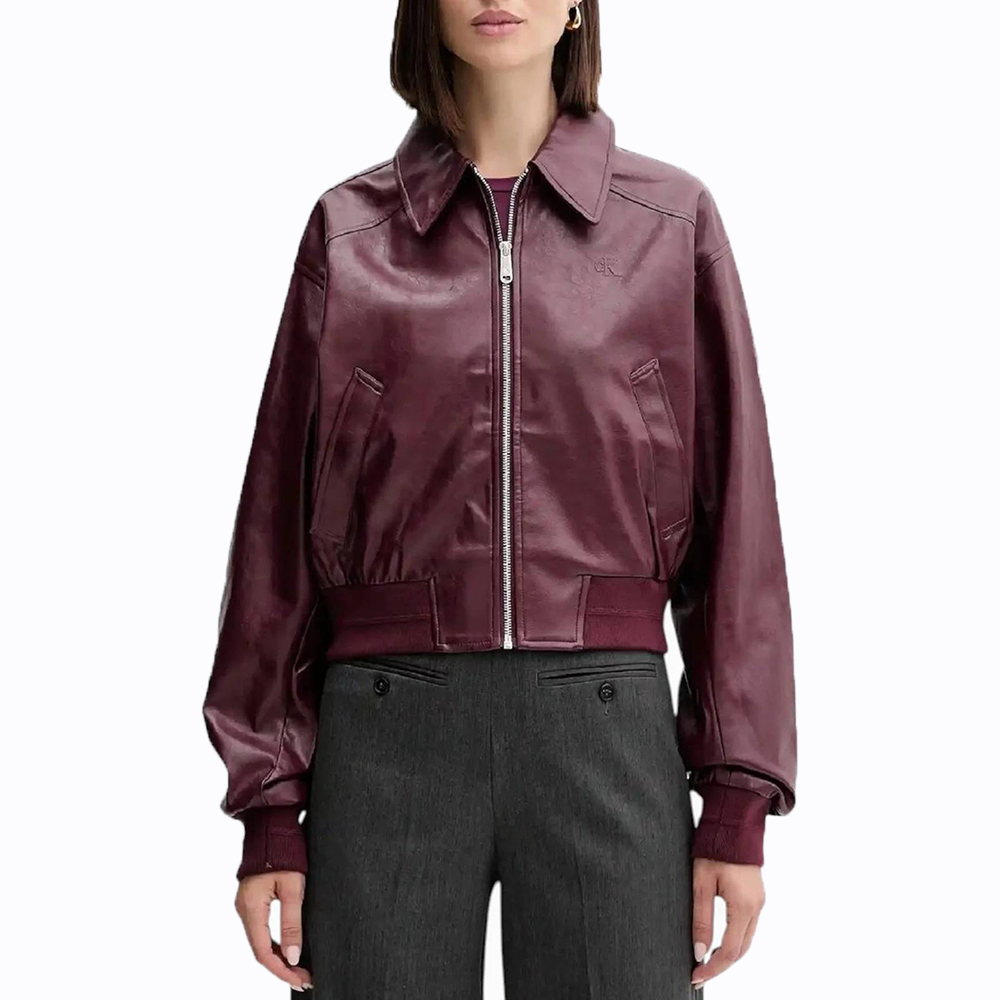 CALVIN KLEIN A-Crppd Crnkl Fx Lth LV047C518G 1