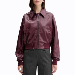 CALVIN KLEIN A-Crppd Crnkl Fx Lth LV047C518G