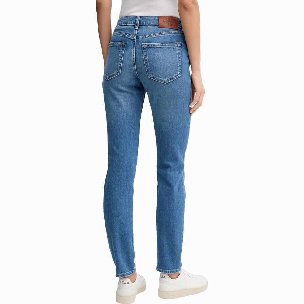 CALVIN KLEIN MID RISE SLIM INDIGO CHANNEL  LV047C779G 2