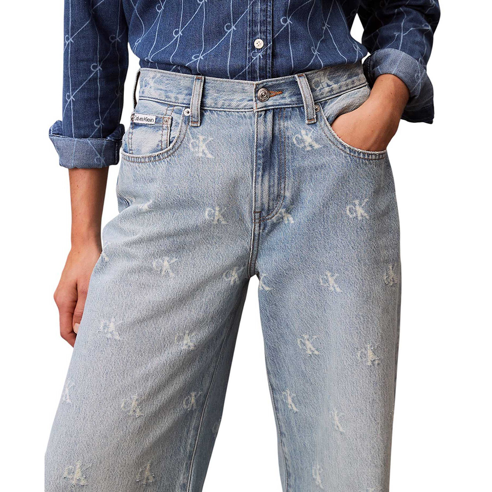 CALVIN KLEIN TH WD LG CK DSTRSSD LV047C785G 2