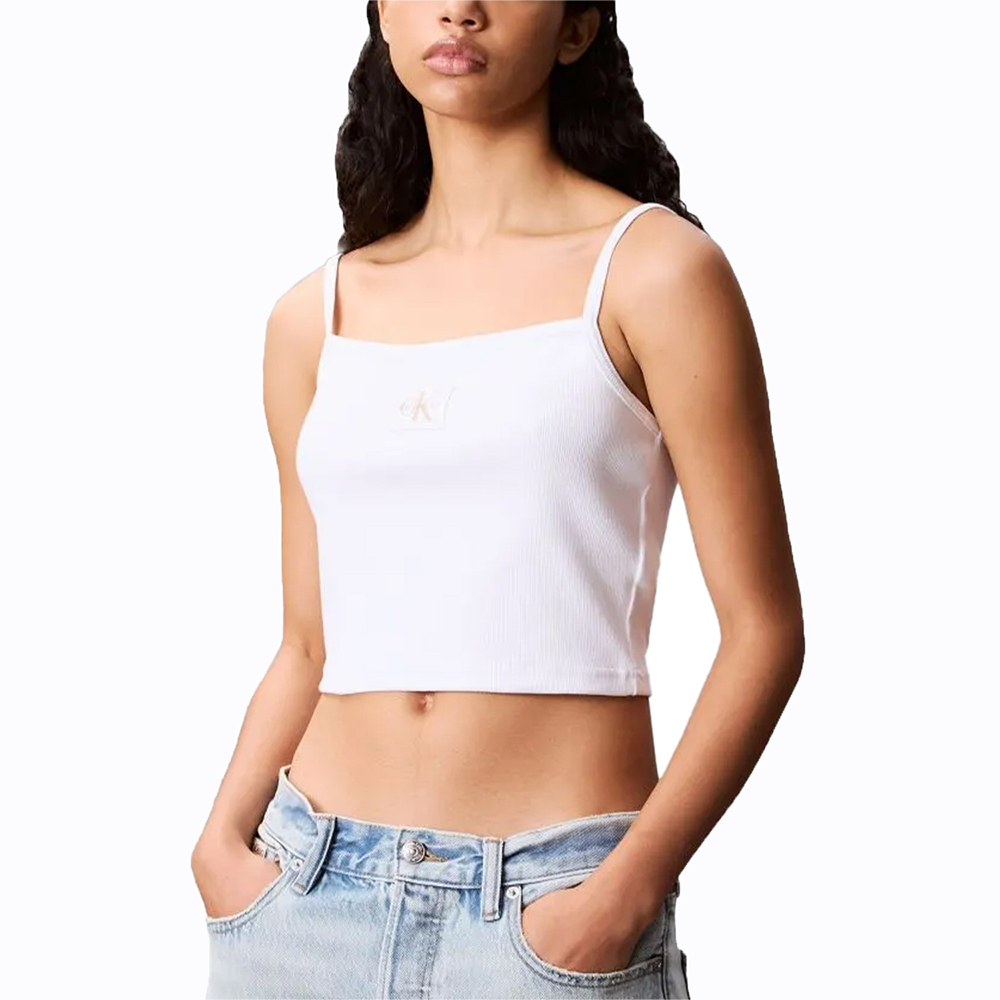 CALVIN KLEIN A- WOVEN LABEL RIB CAMI  LV047C908G 1