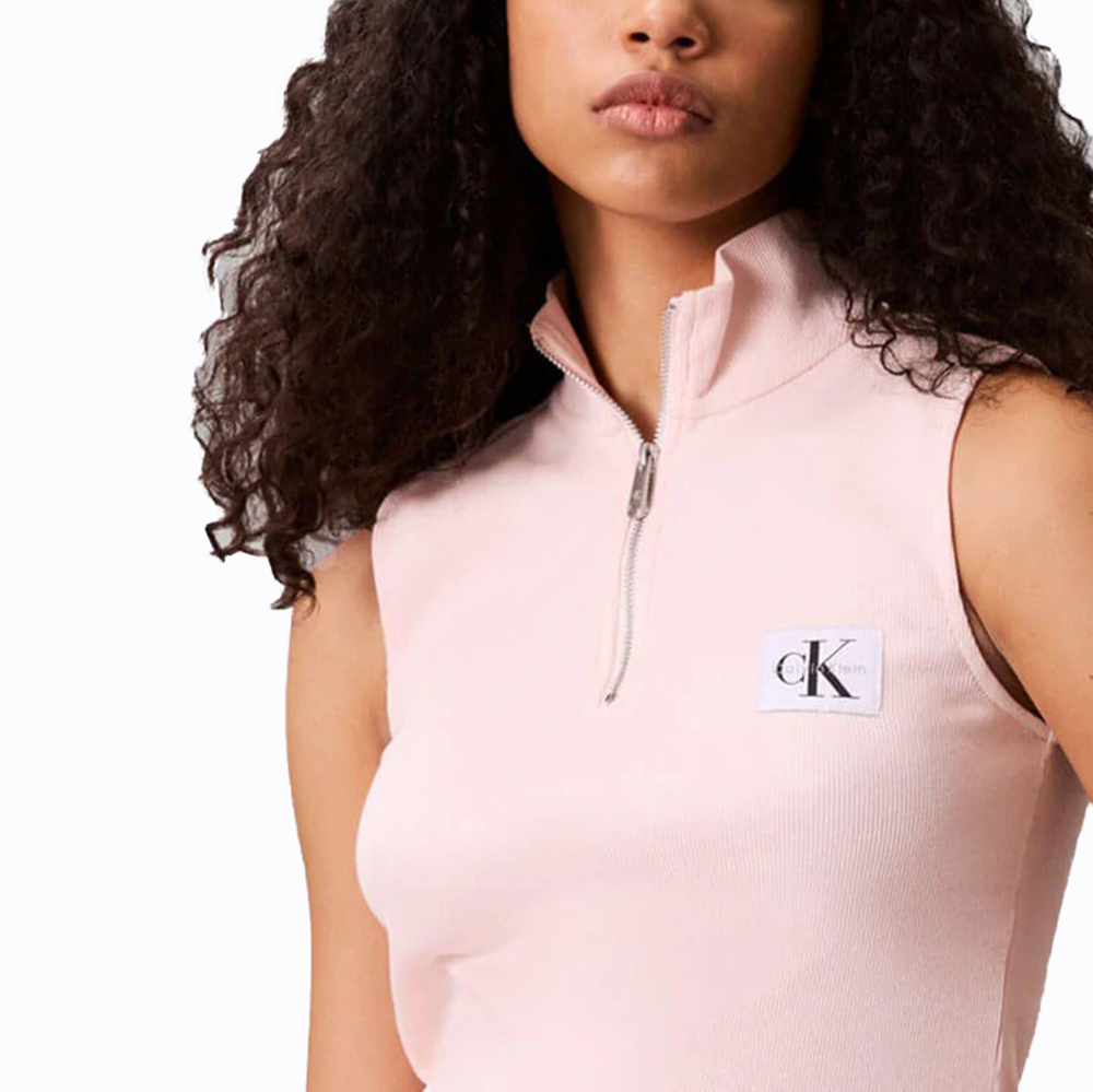 CALVIN KLEIN A- WOVEN LABEL SL QZ TOP LV047C909G 3