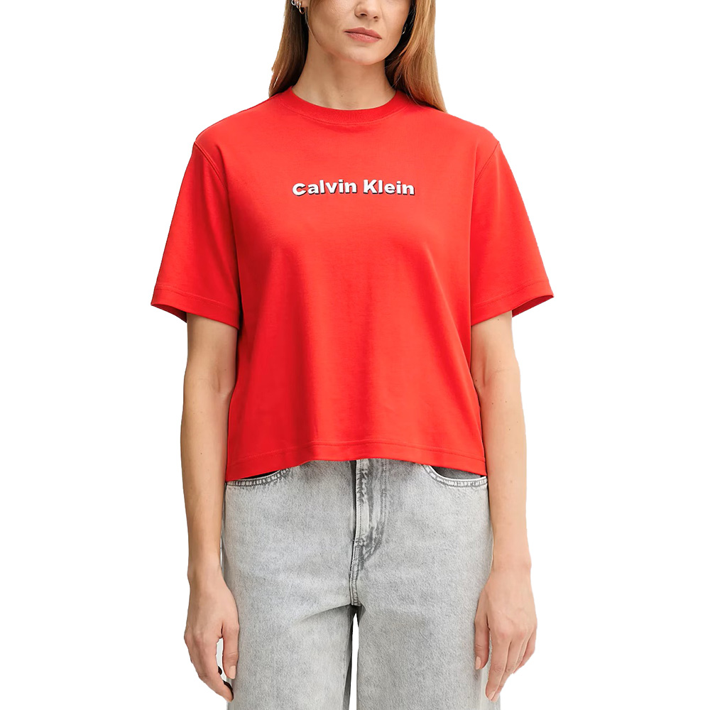 CALVIN KLEIN SS 2 TONE 3D EMBROIDERY LOGO T LV047D205G 1