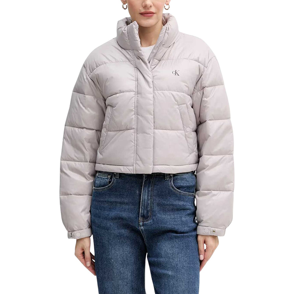 CALVIN KLEIN SHINE CROP PUFFER JACKET LV047D504G 1