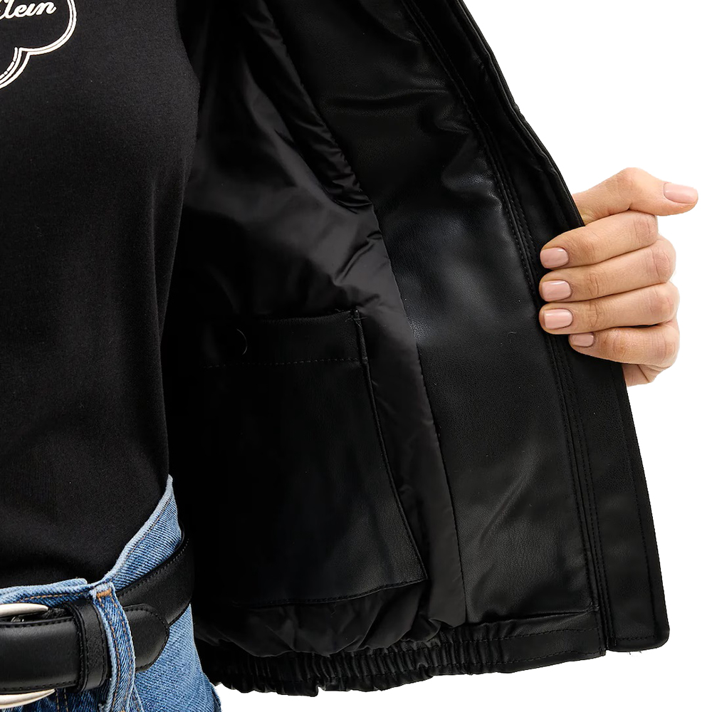 CALVIN KLEIN FAUX LEATHER INSULATED BOMBER LV047E507G 4