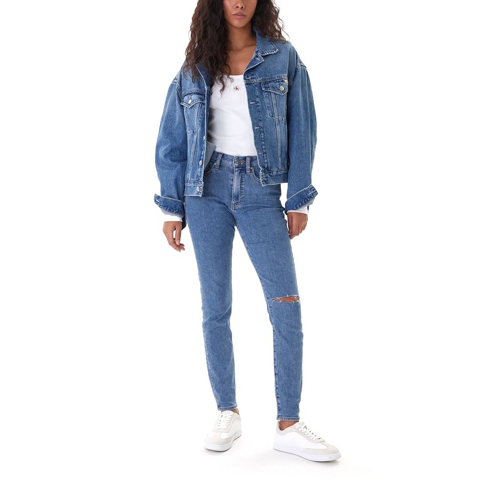 CALVIN KLEIN EU MID RISE SKINNY BLUE JAY LV047E616G 4