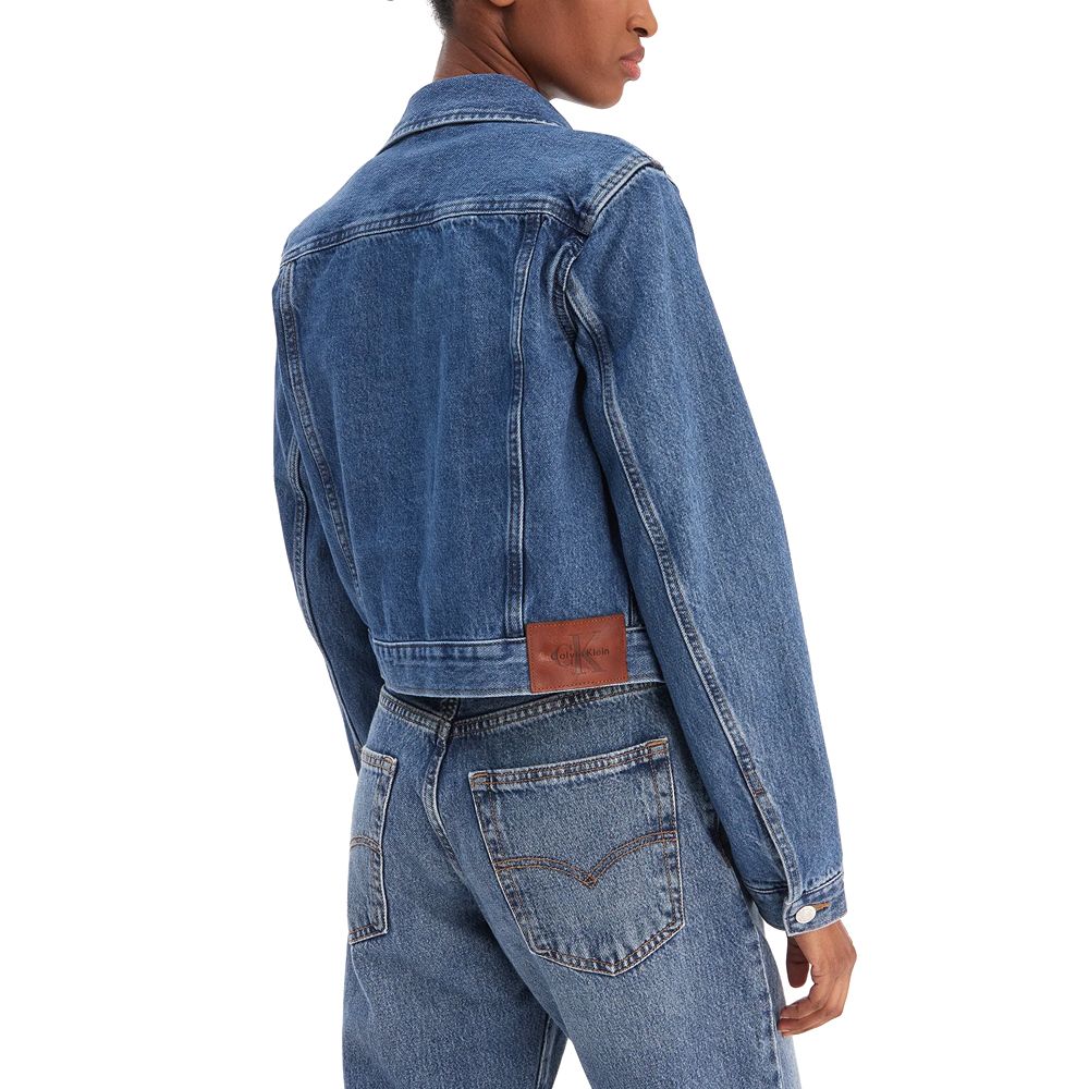 CALVIN KLEIN CROPPED 90S DENIM JACKET INDIG LV047E629G 2