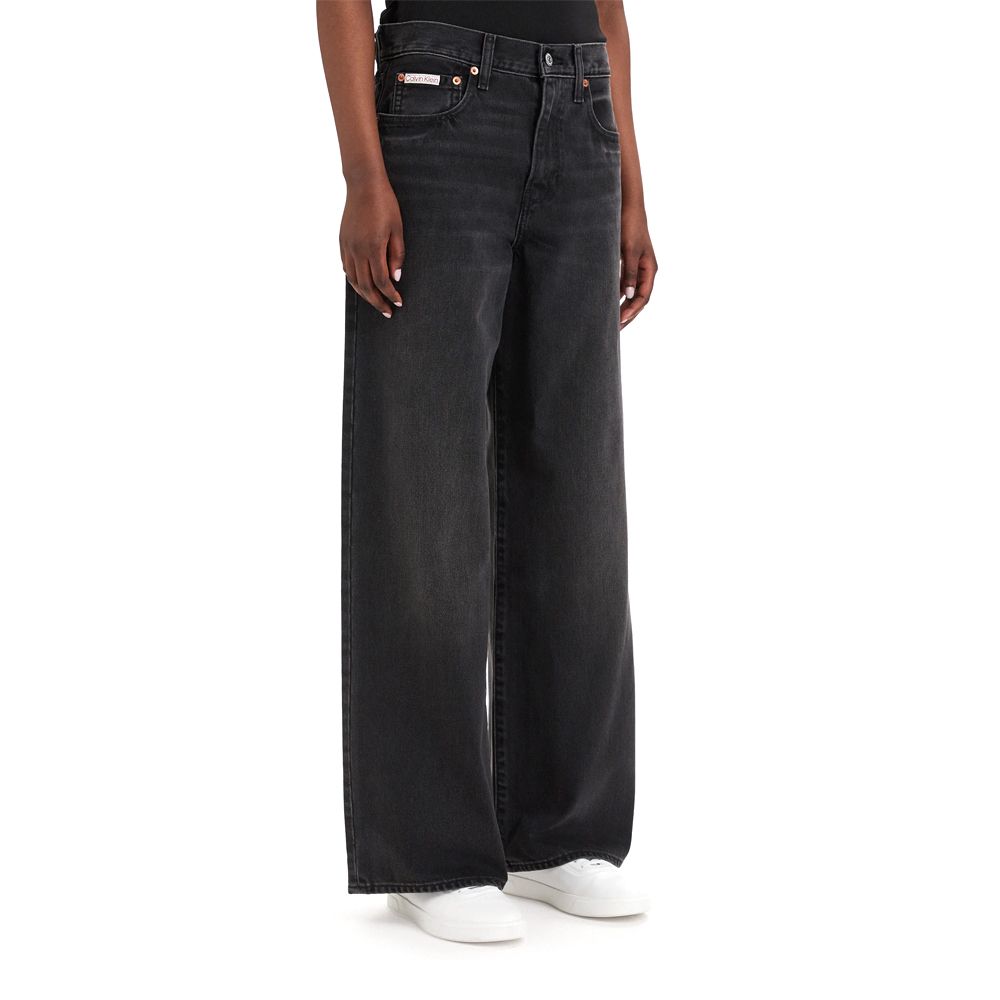 CALVIN KLEIN THE WIDE LEG EVENING BLACK LV047E700G 1
