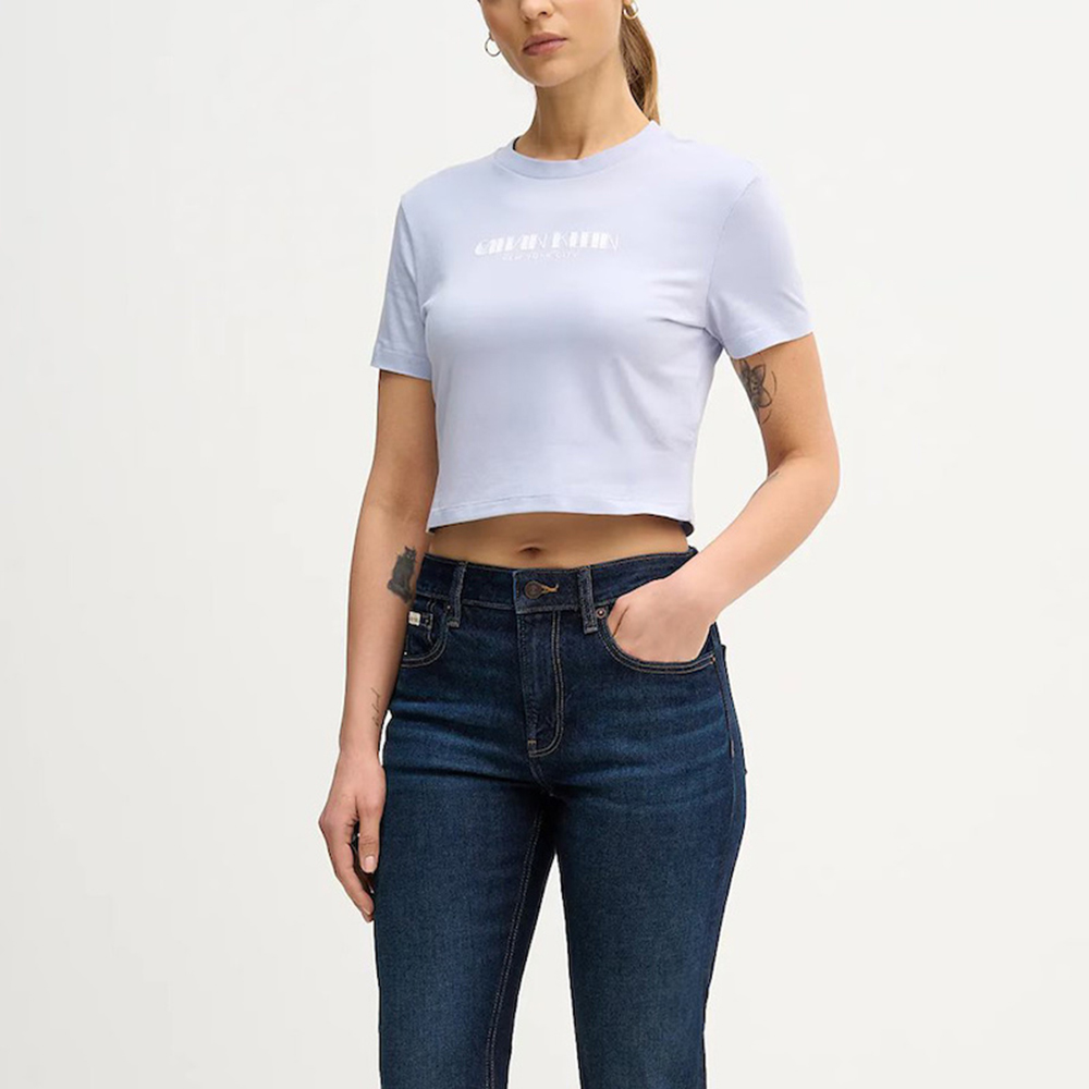 CALVIN KLEIN SS LOGO CROPPED TEE LV047E823G 3