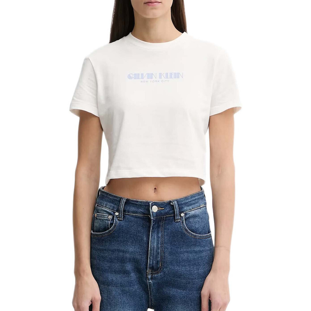 CALVIN KLEIN SS LOGO CROPPED TEE LV047E823G 1