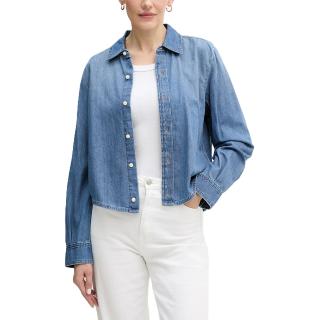 CALVIN KLEIN CROPPED LS SHIRT INDIGO HASTIN LV047E902G