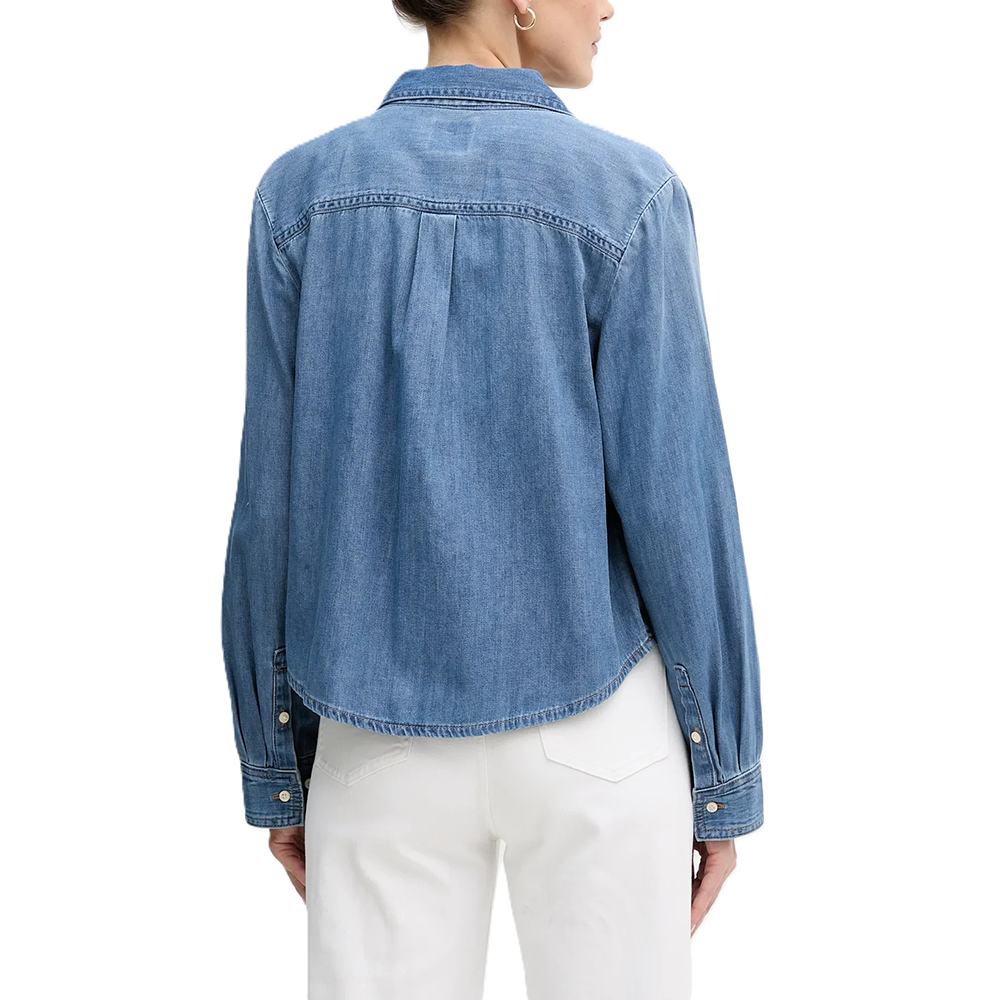 CALVIN KLEIN CROPPED LS SHIRT INDIGO HASTIN LV047E902G 2
