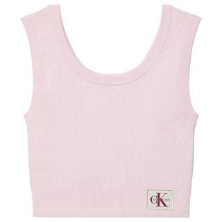 CALVIN KLEIN SL WOVEN LABEL CABLE BRALETTE LV047F319G