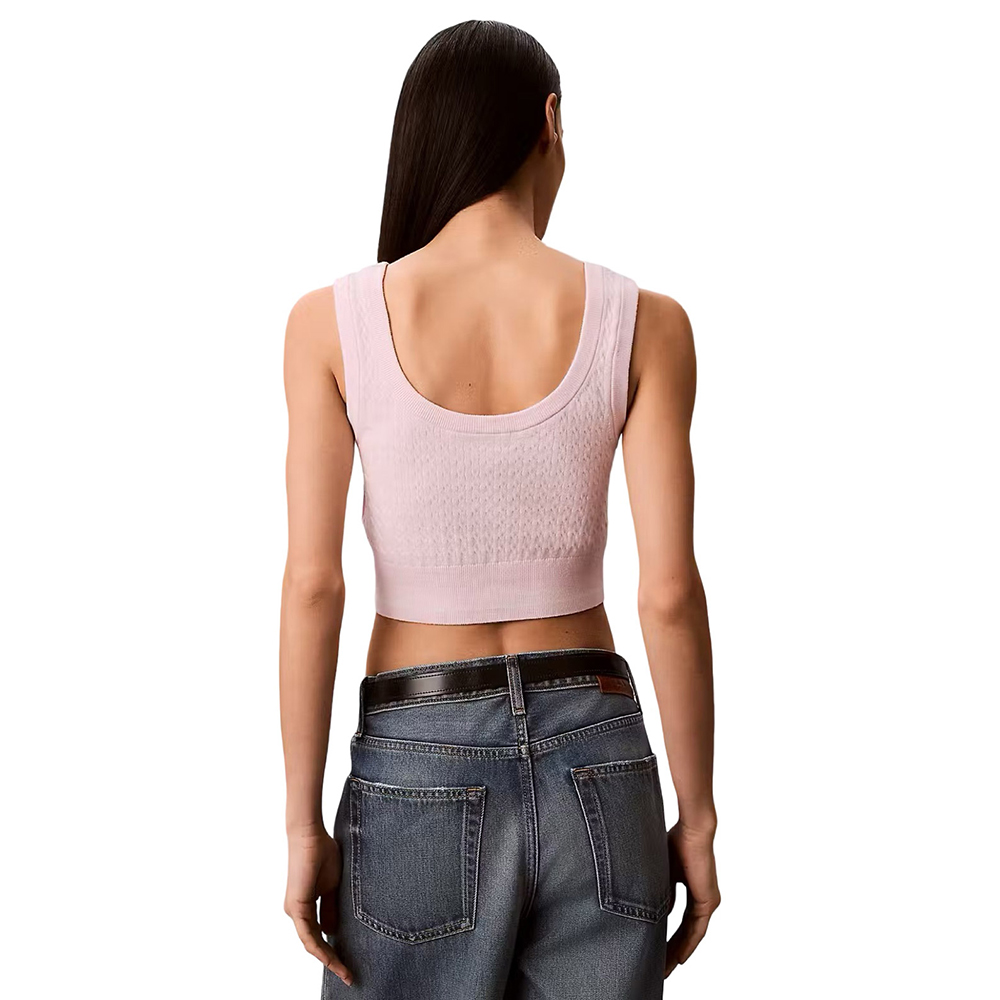 CALVIN KLEIN SL WOVEN LABEL CABLE BRALETTE LV047F319G 2