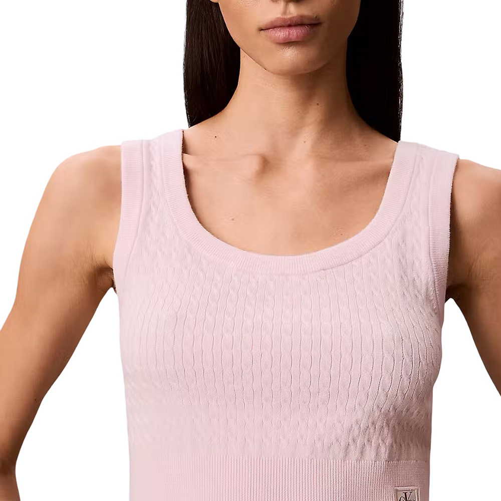 CALVIN KLEIN SL WOVEN LABEL CABLE BRALETTE LV047F319G 3