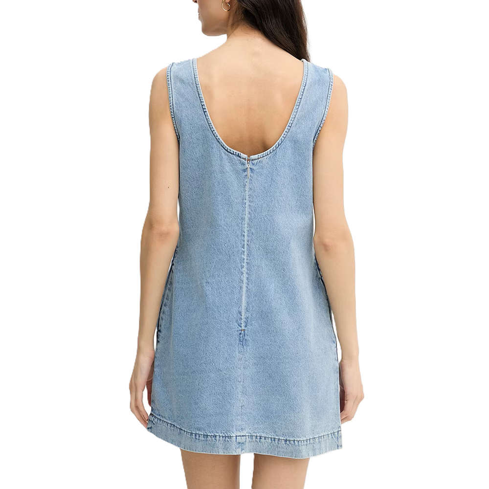CALVIN KLEIN SLVLSS DENIM SHIFT DRESS COAST LV047F499G 2