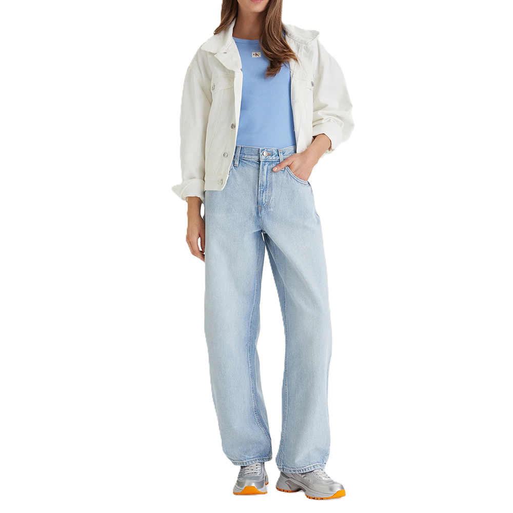 CALVIN KLEIN RELAXED BARREL JEAN SAGE STONE LV047F684G 5