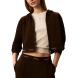 CALVIN KLEIN LS TERRY LOGO WAIST CROPPED FZ LV047G252G 1