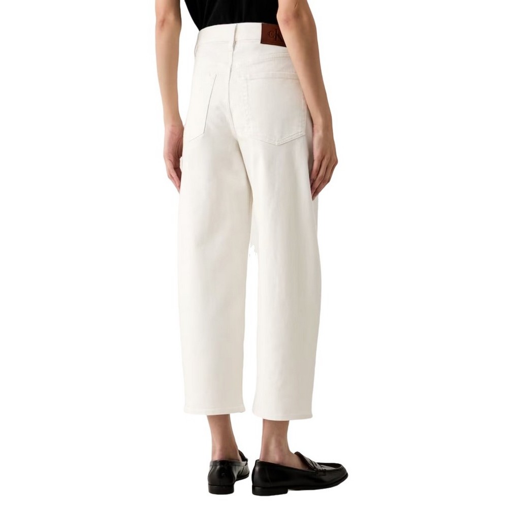 CALVIN KLEIN COTTON CROPPED BARREL LEG PANT LV047G619G 2