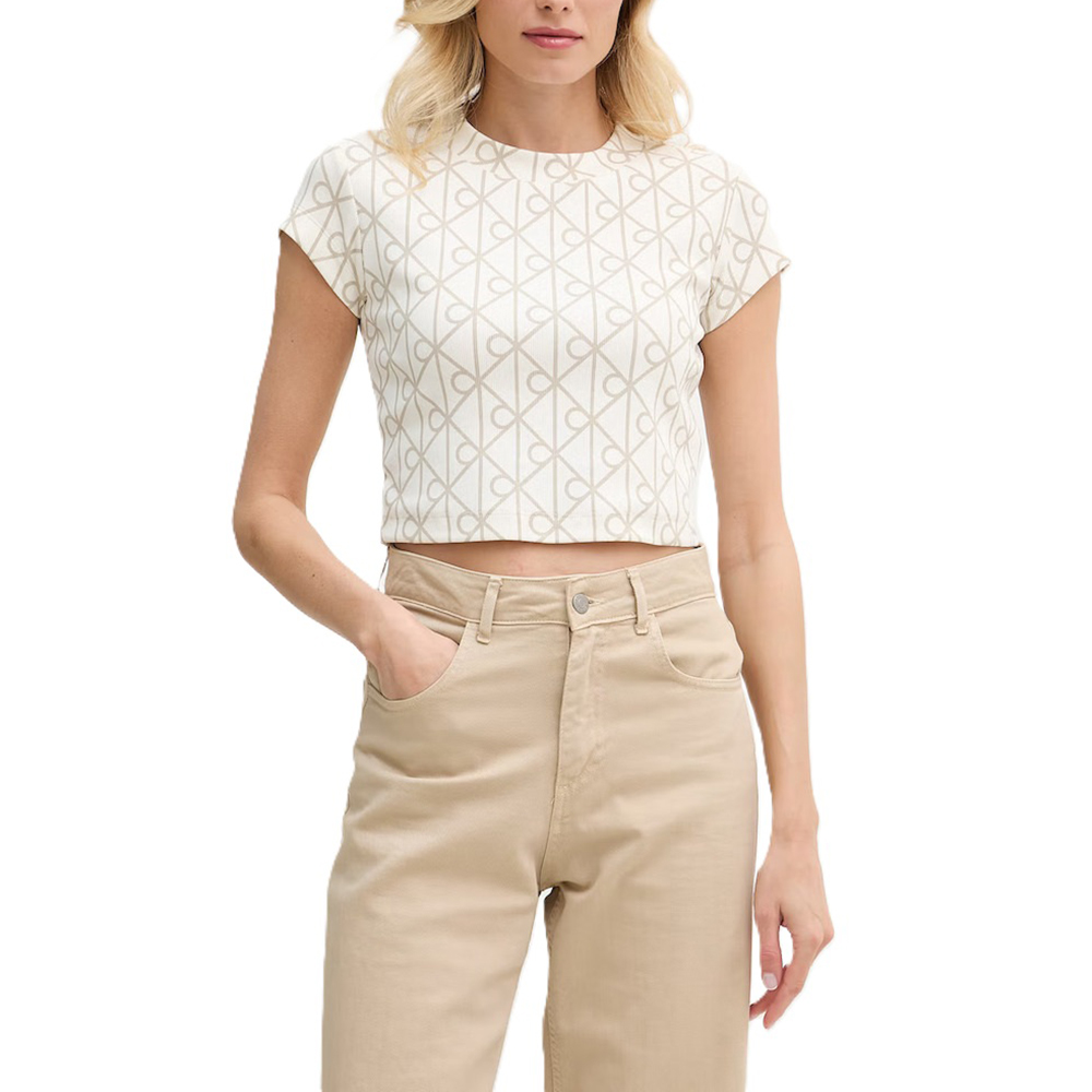CALVIN KLEIN A- MONOLOGO BABY TEE LV047G830G 1