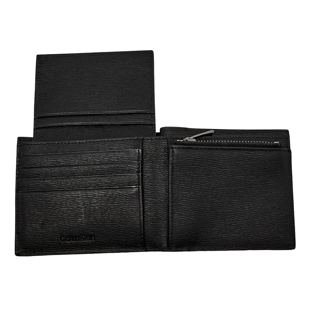 CALVIN KLEIN SAFFIANO BILLFOLD w CARD + COI LV04D1074G 3
