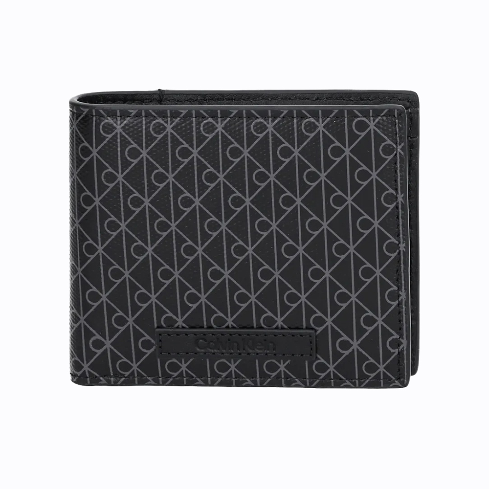 CALVIN KLEIN COATED EW BILL FOLD w/ COIN LV04D1085G 1